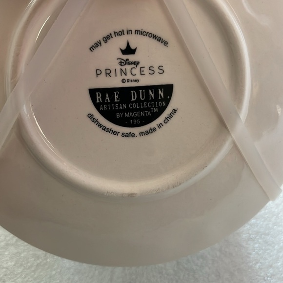 🆕 Rae Dunn Disney Princess Cinderella Carriage Cup and Saucer Embossed Graphic - Picture 8 of 13